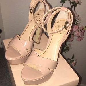 Blush Colin Stuart strappy heels